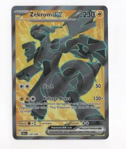Zekrom ex 158/086 Sv: Black Bolt Holo Pokemon Card TCG - Image 1