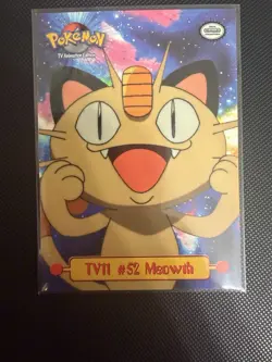 TV11 #52 Meowth - TV Animation Edition - Pokemon Topps Card Nonholo - Image 1