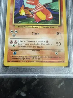 Charmeleon 24/102 Base Set PSA 8 NM-MT Pokemon WOTC Card - Image 3