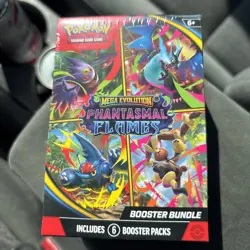 Pokemon Mega Evolution Phantasmal Flames Booster Bundle [6 Packs] FACTORY SEALED - Image 1