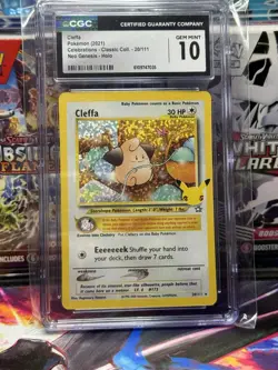 CGC 10 CLEFFA 20 CELEBRATIONS CLASSIC COLLECTION POKEMON GEM MINT - Image 1