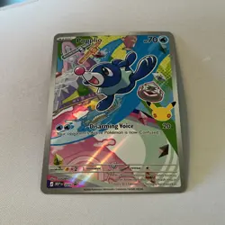 Pokemon POPPLIO MEP 045 Ascended Heroes - 1st Partner FULL ART PROMO - MINT - Image 2