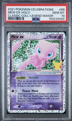 2021 Pokemon Celebrations PSA 10 Mew ex 88 Classic Collection - US Seller - Image 1