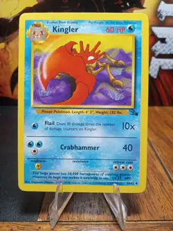 1999 Pokemon Fossil Kingler #38 VLP-Extremely LP - Image 1
