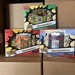Pokemon Mega Evolution Ascended Heroes Box -Emboar, Feraligatr, Meganium SPANISH - Image 1