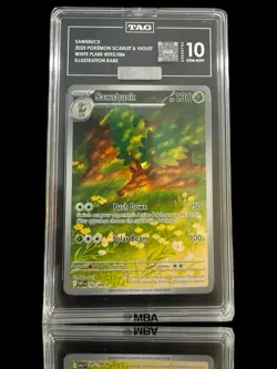 💎SAWSBUCK POKEMON WHITE FLARE 092 ILLUSTRATION RARE TAG 10 SILVER DIAMOND MBA™ - Image 1