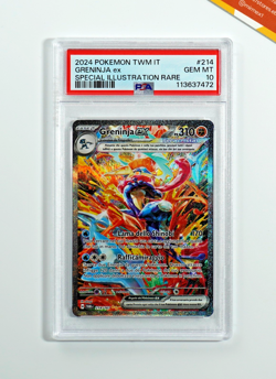 Pokemon PSA 10 Greninja Ex #214 SIR TMW Crepuscolo Mascherato 2024 Italiano - Image 1