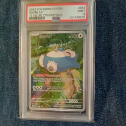 2023 POKEMON SVP EN-SV BLACK STAR PROMO 151 ELITE TRAINER BOX #051 SNORLAX PSA 9 - Image 1