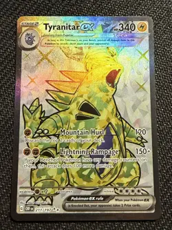 Tyranitar EX 211/197 Obsidian Flames Ultra Rare Full Art Pokemon NM PACK FRESH - Image 1
