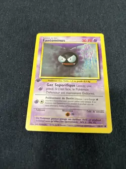 Base Set Pokemon Vintage WOTC French Fantominus 50/102 1st Edition - Image 2