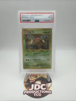Pokemon Japanese Beedrill Holo 2000 P.M. Neo 2 #15 PSA 9 - Image 1