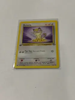 Meowth [1st Edition] #56 Pokemon Jungle - Image 1