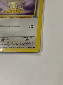 Meowth [1st Edition] #56 Pokemon Jungle - Image 3