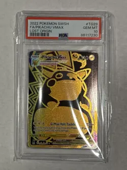 PSA10 Pokemon Lost Origin TG29 Secret Pikachu VMAX - Image 1