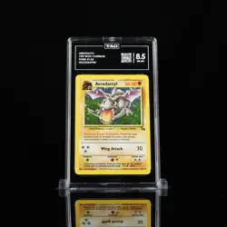 Aerodactyl 1/62 Fossil Holo Tag 8.5 NM MT+ Pokemon - Image 1