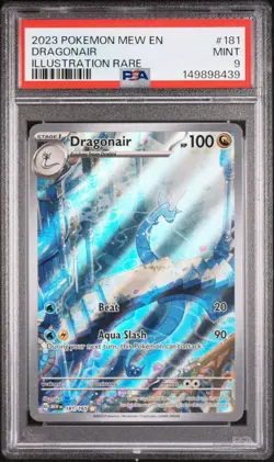 PSA 9 2023 POKEMON MEW EN-151 #181 DRAGONAIR ILLUSTRATION RARE - Image 1