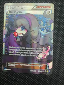 Pokemon Hex Maniac Trainer Supporter Full Art Promo 75a/98 Alternate Art Holo - Image 1
