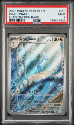 PSA 9 2023 POKEMON MEW EN-151 #181 DRAGONAIR ILLUSTRATION RARE - Image 1