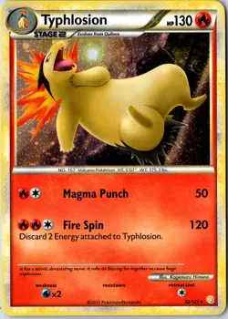Pokemon tcg: HeartGold SoulSilver Typhlosion #032/123 Cosmos Holo - NM Rare.VO5 - Image 1