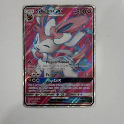 Pokemon Sylveon GX Full Art Ultra Rare Holo SM Guardians Rising 140/145 200HP - Image 1