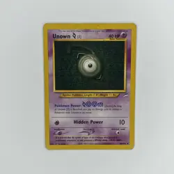 Pokemon TCG Unown Z 60/105 Neo Destiny Uncommon LP - Image 1