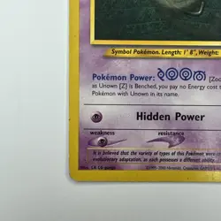 Pokemon TCG Unown Z 60/105 Neo Destiny Uncommon LP - Image 5