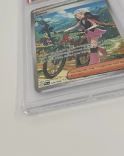 2025 POKEMON PFL EN-PHANTASMAL FLAMES SIR #129 DAWN PSA 10 SLAB DAMAGE - Image 3