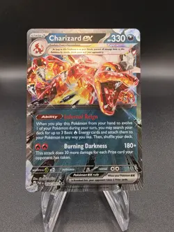 Charizard EX 125/197 Holo Double Rare Obsidian Flames Pokemon - Image 1