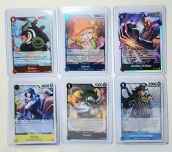 One Piece CCG Lot Of 6 Character Cards - Image 1
