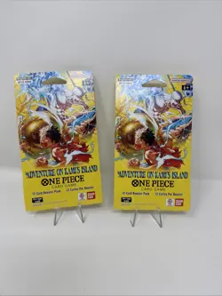 One Piece Adventure On Kami’s Island OP15-EB04 Sleeved 2 Booster Brand New Rare - Image 1