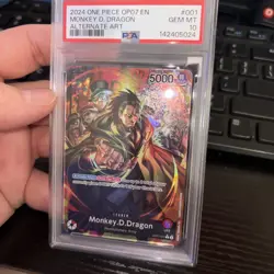 2024 One Piece Op07-500 Years Future Monkey D. Dragon Alternate Art PSA 10 🔥 - Image 1