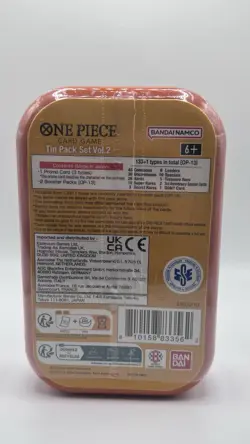 One Piece Tin Pack Set Vol. 2 Portgas D. Ace Tin TCG BRAND NEW FACTORY SEALED - Image 2