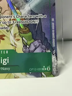One Piece TCG Tashigi Alt Art OP12-031 Legacy Master English - Image 3