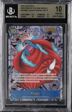 2024 ONE PIECE - EMPERORS IN THE NEW WORLD MANGA ART R #OP09051 BUGGY BGS 10 - Image 1