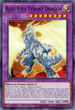 Yugioh! Blue-Eyes Tyrant Dragon STARLIGHT Rare 2025 tin MP25-EN042 ships 9/5 - Image 1