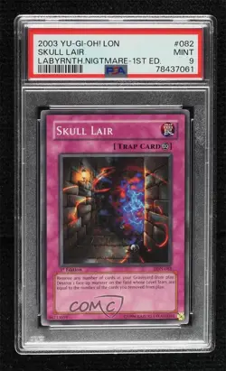 Skull Lair 1st Ed. YuGiOh Labyrinth of Nightmare PSA 9 MINT 2003 - Image 1