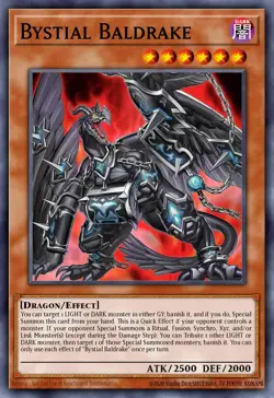 Yugioh! Bystial Baldrake 2025 Mega-Pack MP25-EN045 STARLIGHT Secret Rare - Image 1