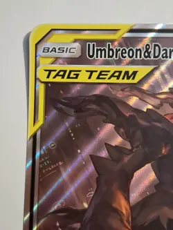 Jumbo UMBREON & DARKRAI GX Tag Team Pokemon Holo Full Art Promo SM241 🌟 LP/NM - Image 3