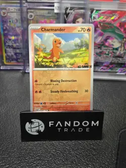 Pokemon Charmander EB Games Stamped Exclusive Promo 151 004/165 Reverse - Image 1