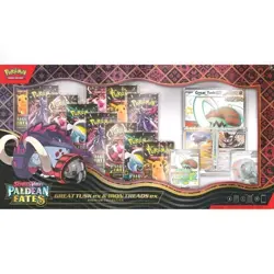 Pokemon TCG PALDEAN FATES Great Tusk Iron Treads Ex Premium Collection ✅ NEW - Image 1