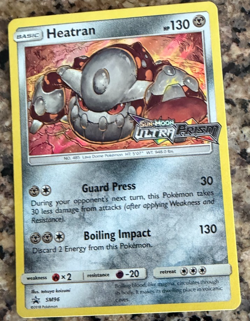 Heatran SM96 - Black Star Promo - Ultra Prism Prerelease Stamp - Holo - Pokemon - Image 1