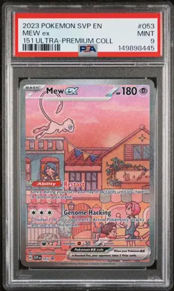 PSA 9 2023 POKEMON SVP EN-SV BLACK STAR PROMO #053 MEW EX 151 ULTRA-PREMIUM COLL - Image 1