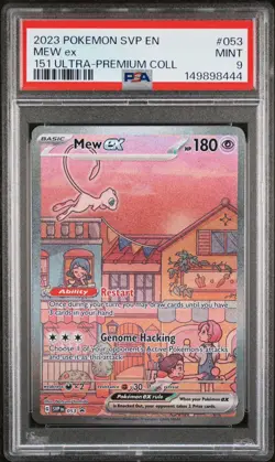 PSA 9 2023 POKEMON SVP EN-SV BLACK STAR PROMO #053 MEW EX 151 ULTRA-PREMIUM COLL - Image 1
