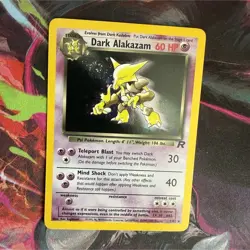 Pokemon Dark Alakazam 1/82 Team Rocket Holo Rare Swirl Wizards of the Coast - Image 1