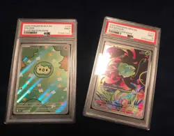 2025 Pokemon EN-Black Bolt #118 SOLOSIS & EN-Mega Evolution #133 BULBASAUR PSA 9 - Image 1