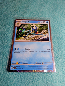 Pokemon Card Frogadier 057/197 Cosmos Holo Obsidian Flames 2023 Near Mint. - Image 1