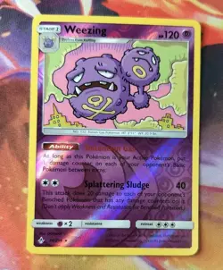 Weezing 74/214 Reverse Holo NM S&M Unbroken Bonds 2019 Pokemon Card - Image 1