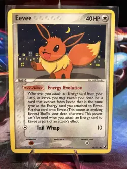 Pokemon Eevee 40HP EX Unseen Forces 55/115 Common Basic Regular Card - Image 1