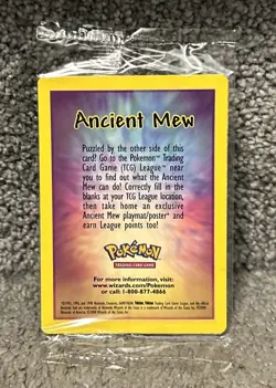 Pokemon Ancient Mew Movie Promo Card 2000 Foil Holofoil Mint NEW Sealed - Image 2