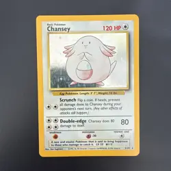 Chansey - 3/102 - Pokemon Base Set Unlimited Holo Rare Card WOTC - Image 1